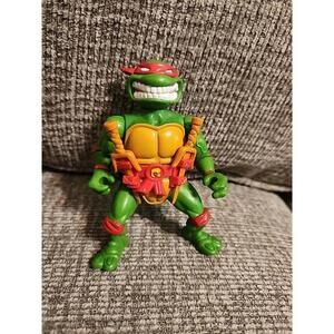 Vintage 1990 TMNT Storage Shell Raphael Raph Action Figure Playmates Toys